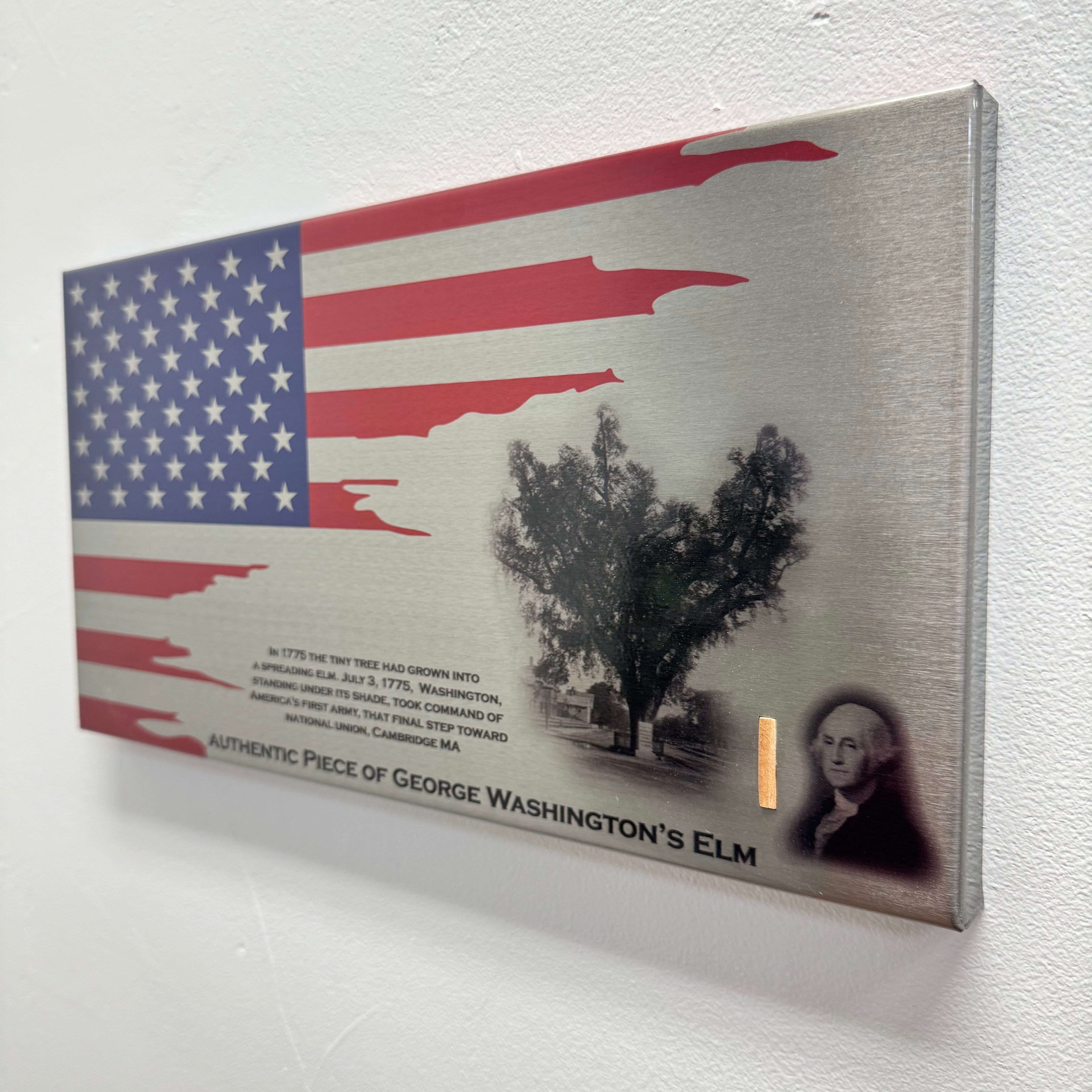 Authentic George Washington Elm Artifact Flag
