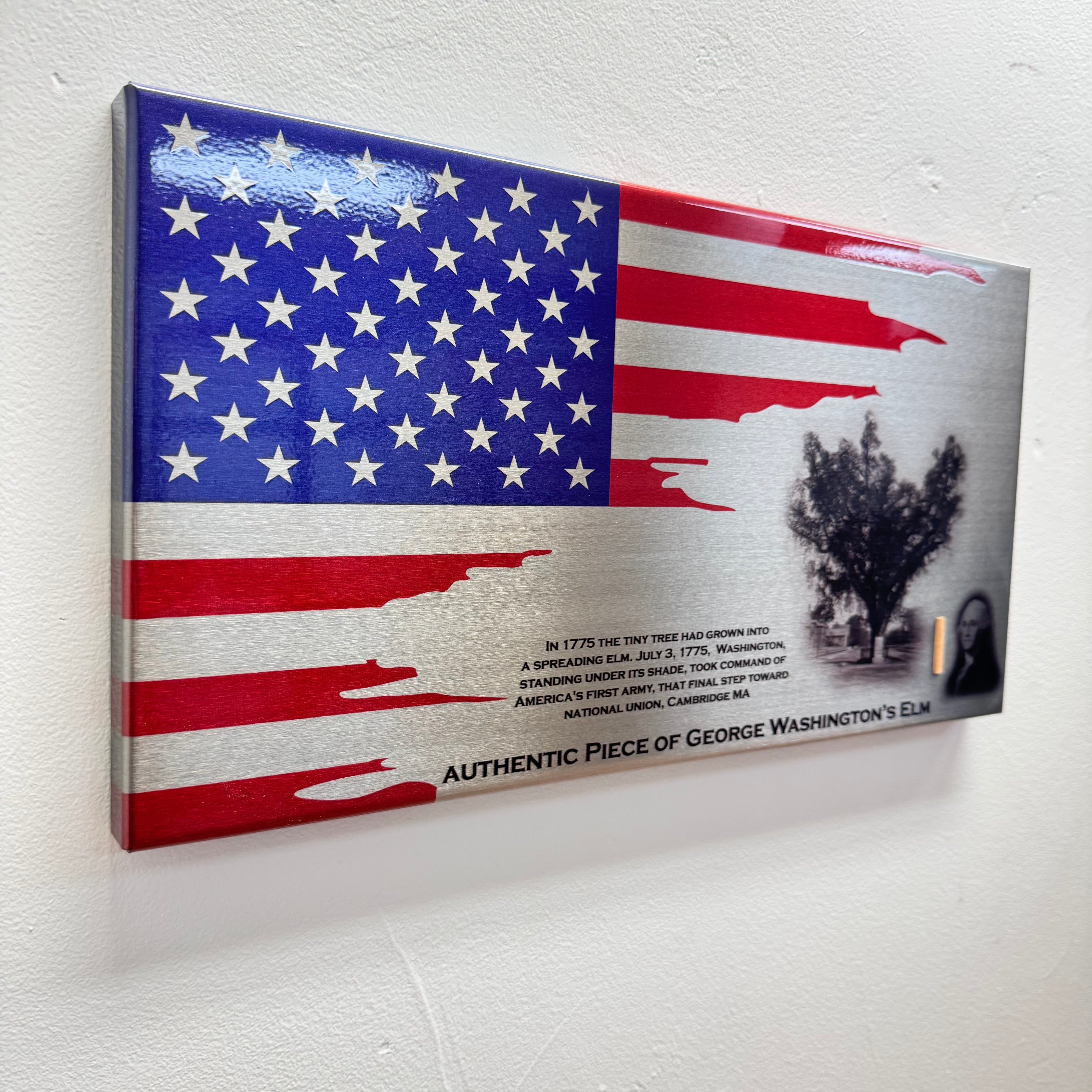 Authentic George Washington Elm Artifact Flag