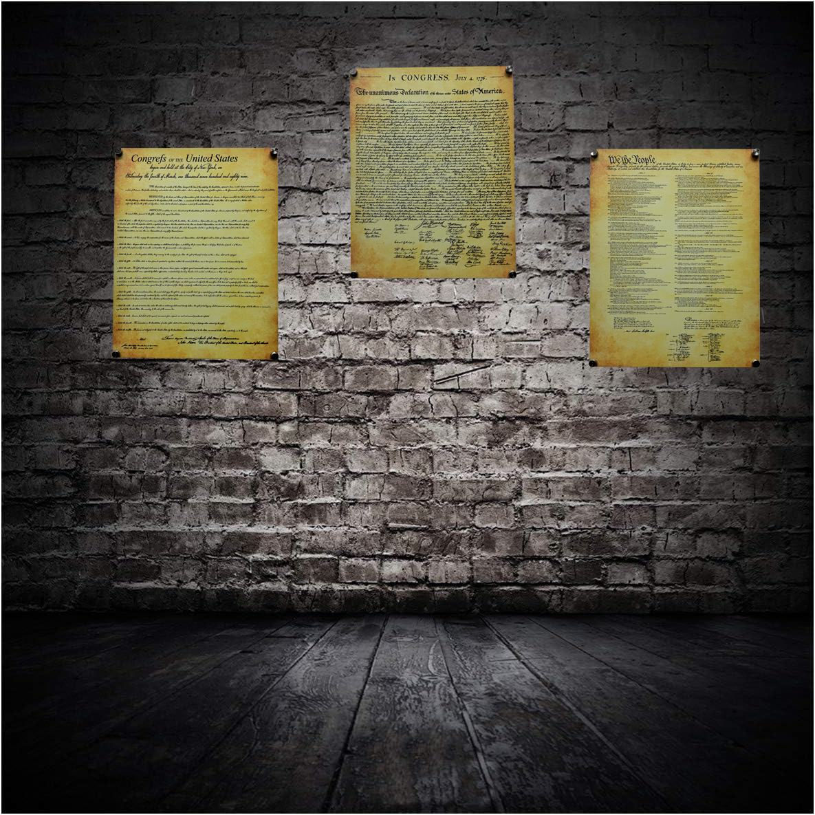 Bill of Rights Aluminum Document