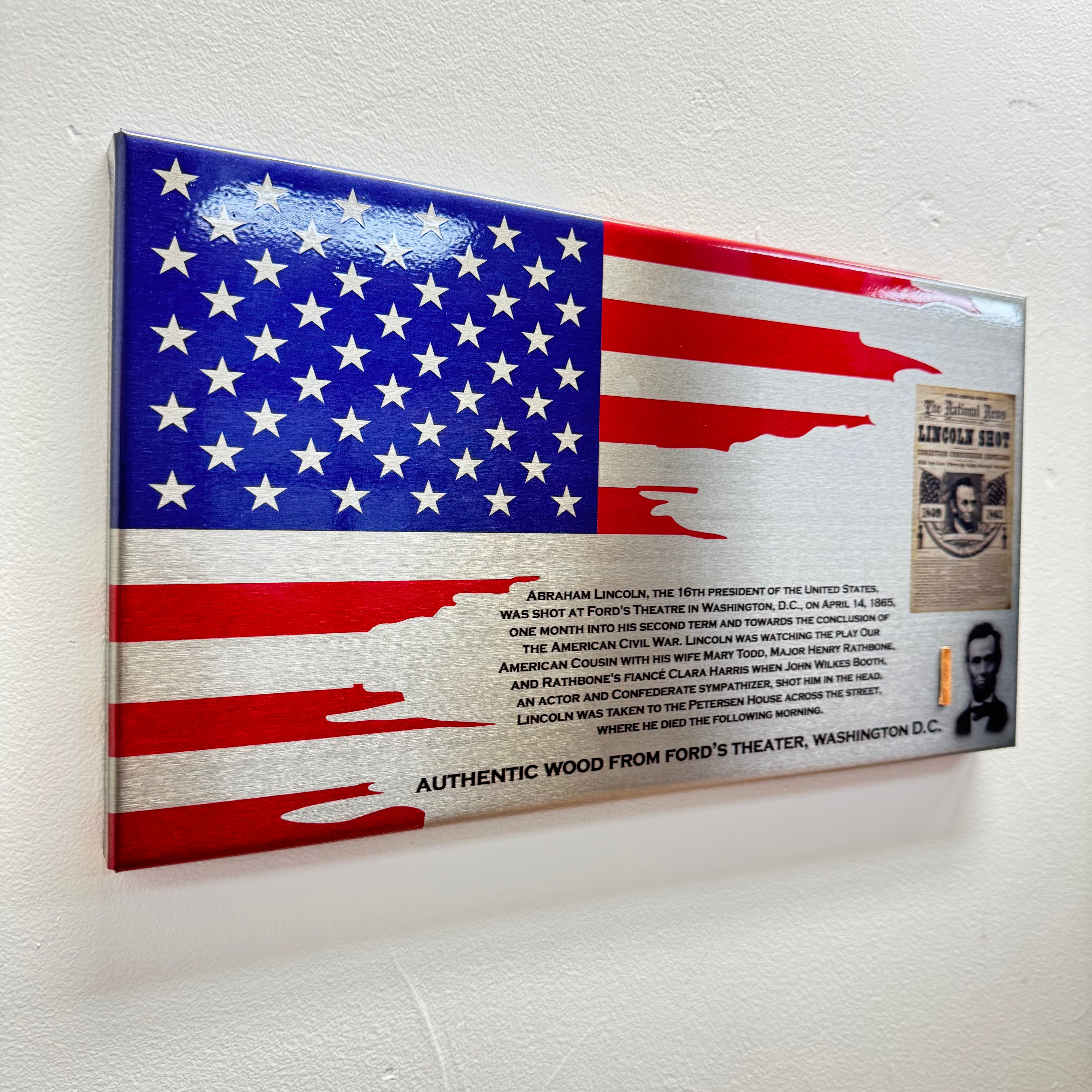 Authentic Abraham Lincoln / Ford Theater Artifact Flag