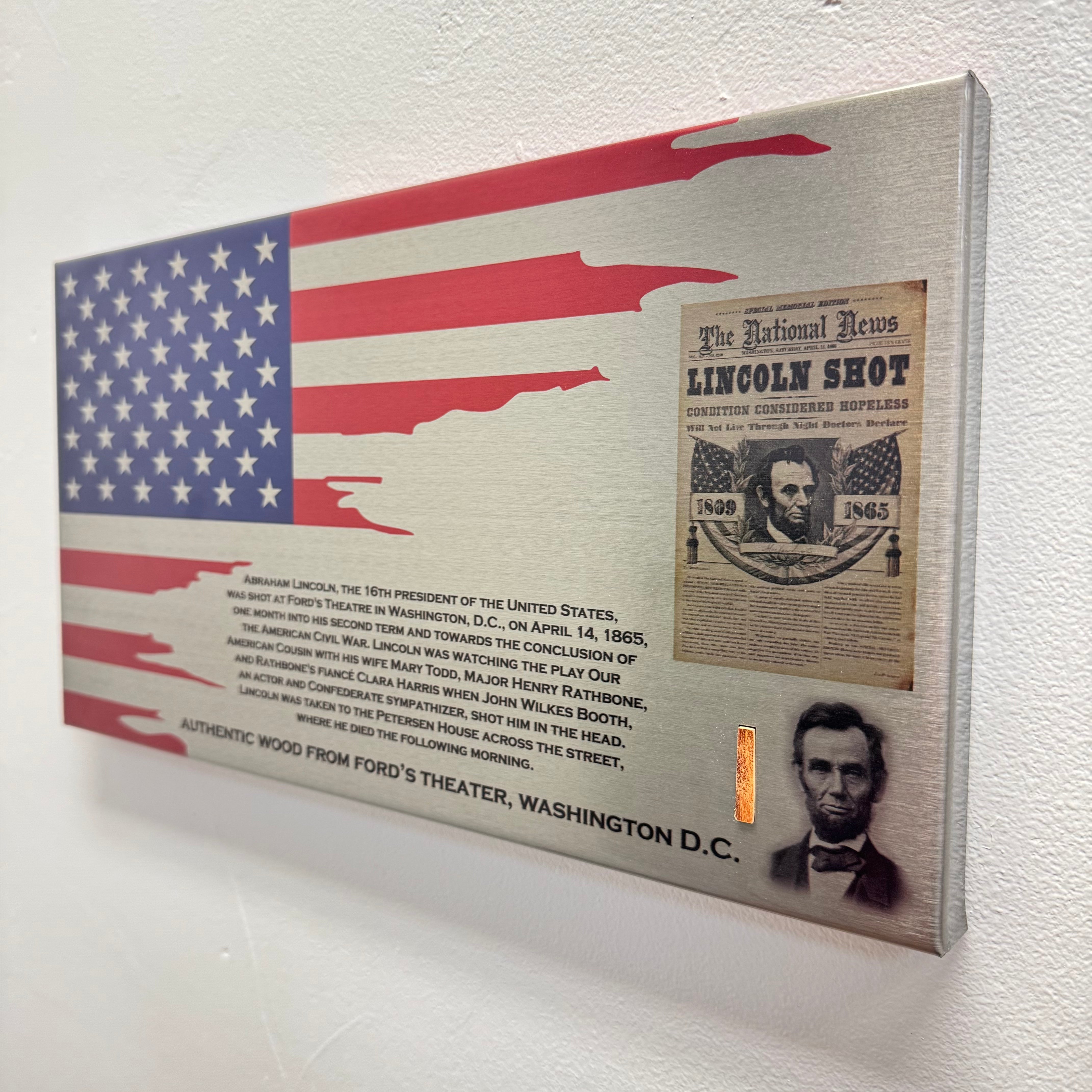 Authentic Abraham Lincoln / Ford Theater Artifact Flag