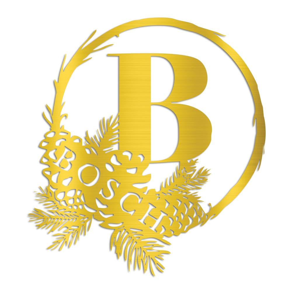 Pine Cone Powder Coated Monogram