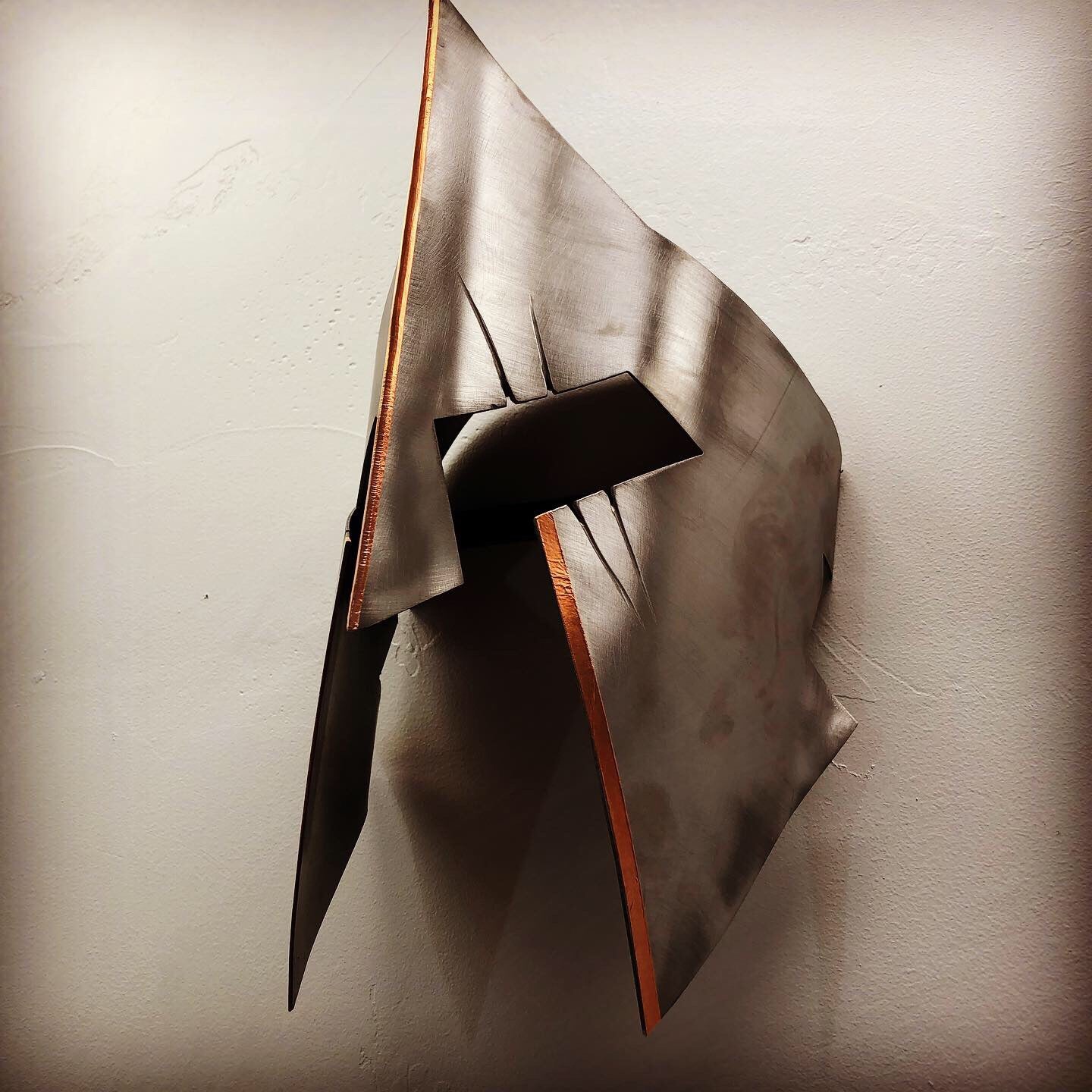 Wall Mounted Steel 3 Dimensional Spartan Helmet