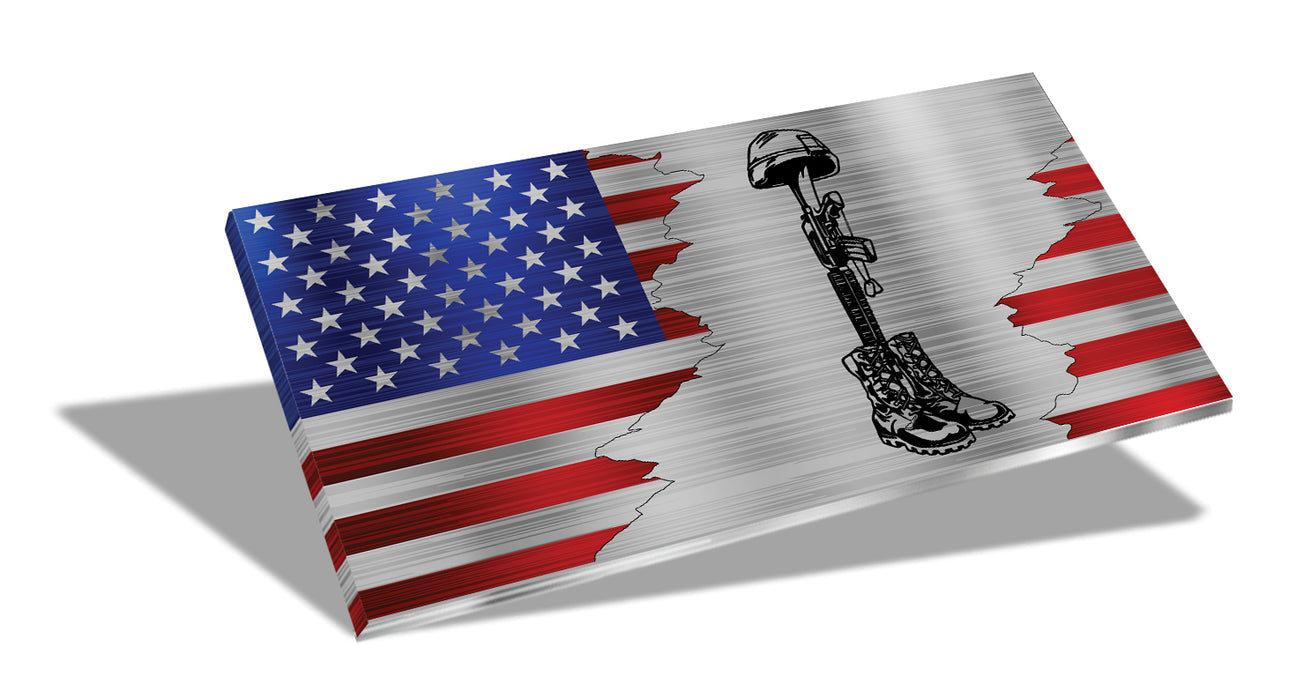 12" Desktop Suspended Flag & Stand (We the People)