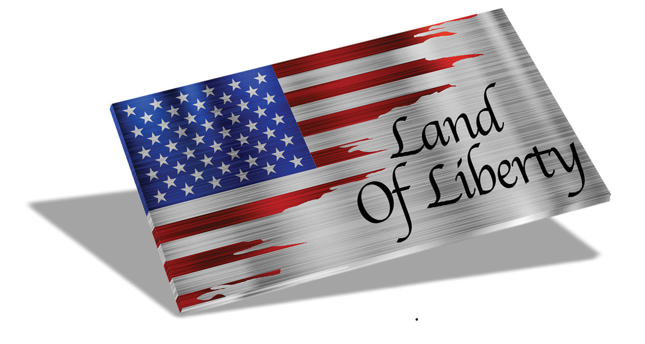 12" Desktop Suspended Flag & Stand (We the People)