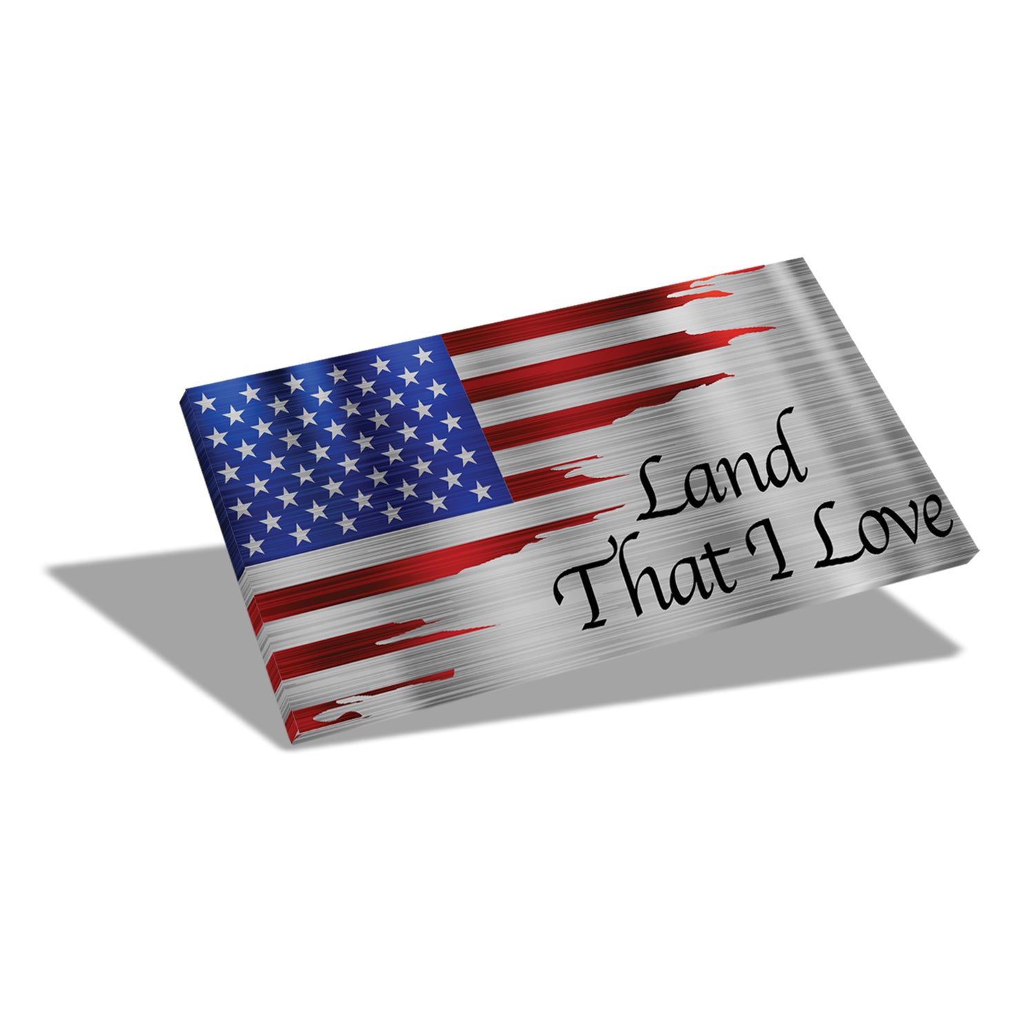 12" Desktop Suspended Flag & Stand (We the People)