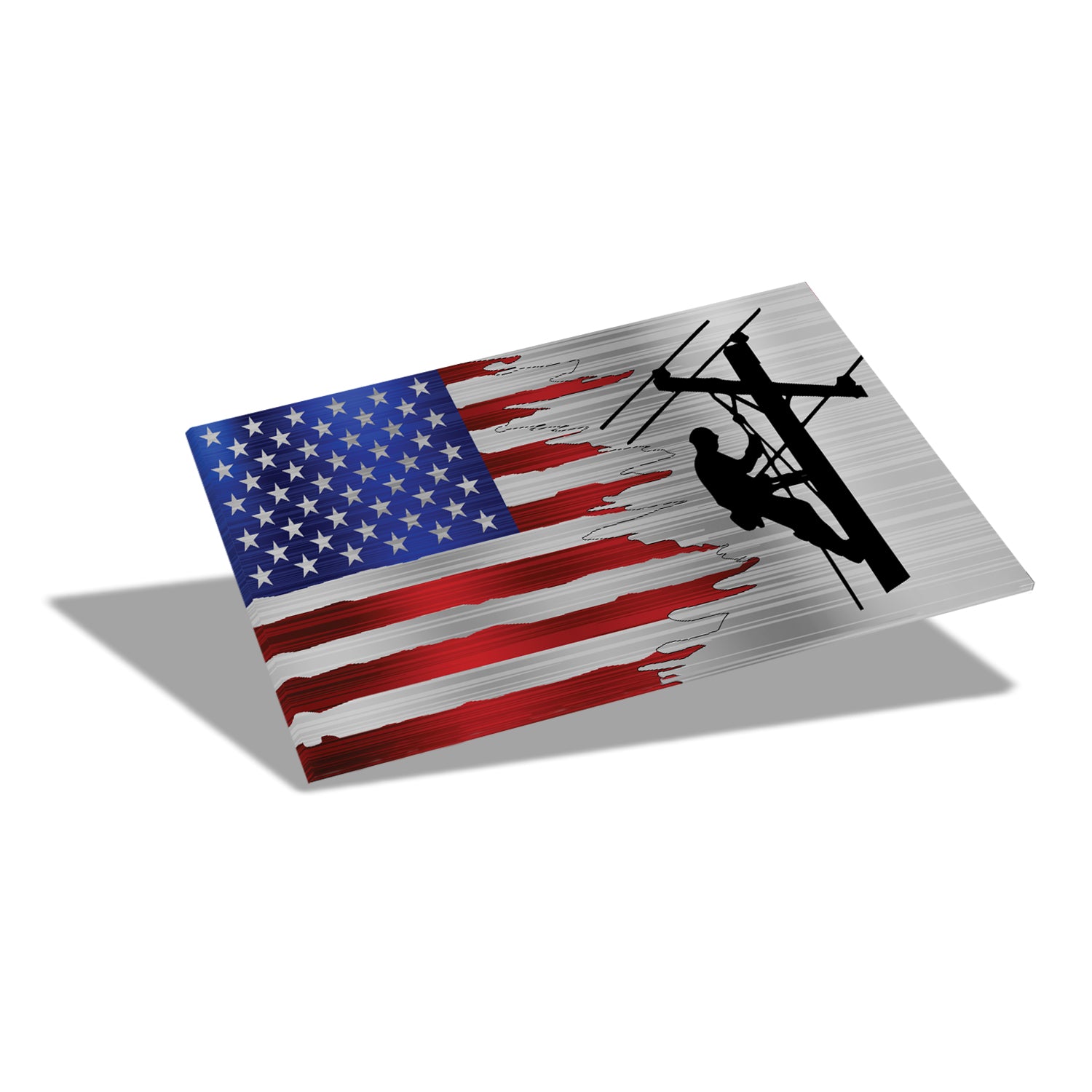 12" Desktop Suspended Flag & Stand (We the People)