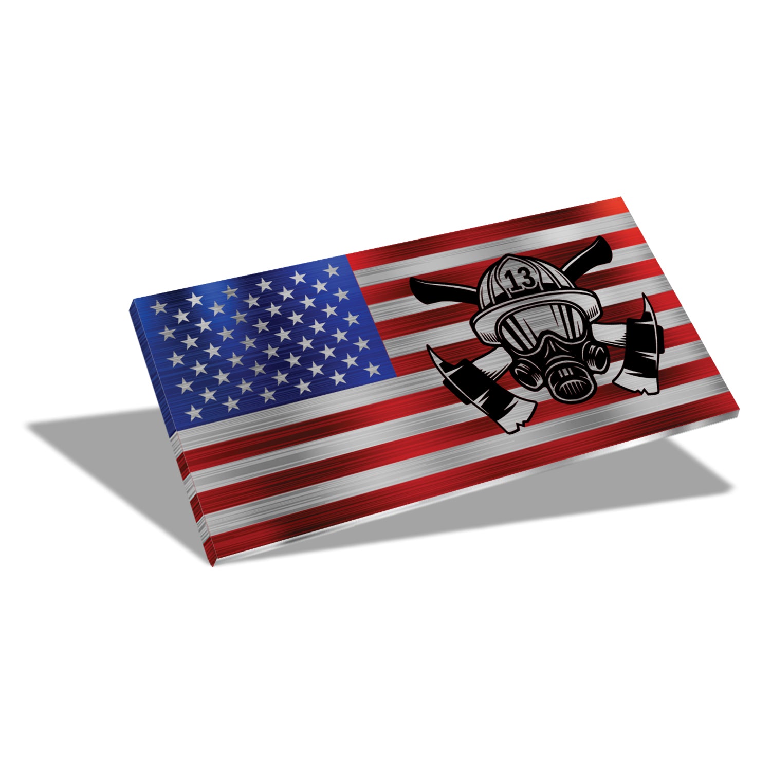 12" Desktop Suspended Flag & Stand (We the People)