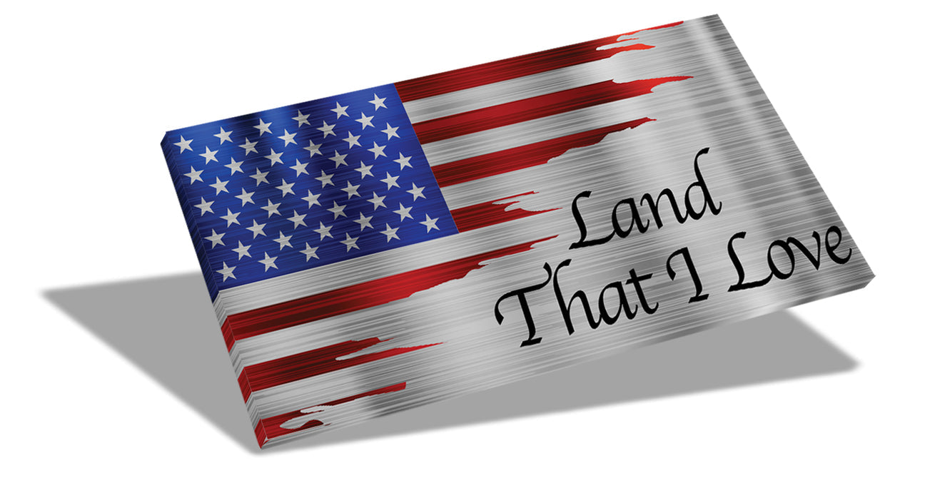 12" Desktop Suspended Flag & Stand (We the People)