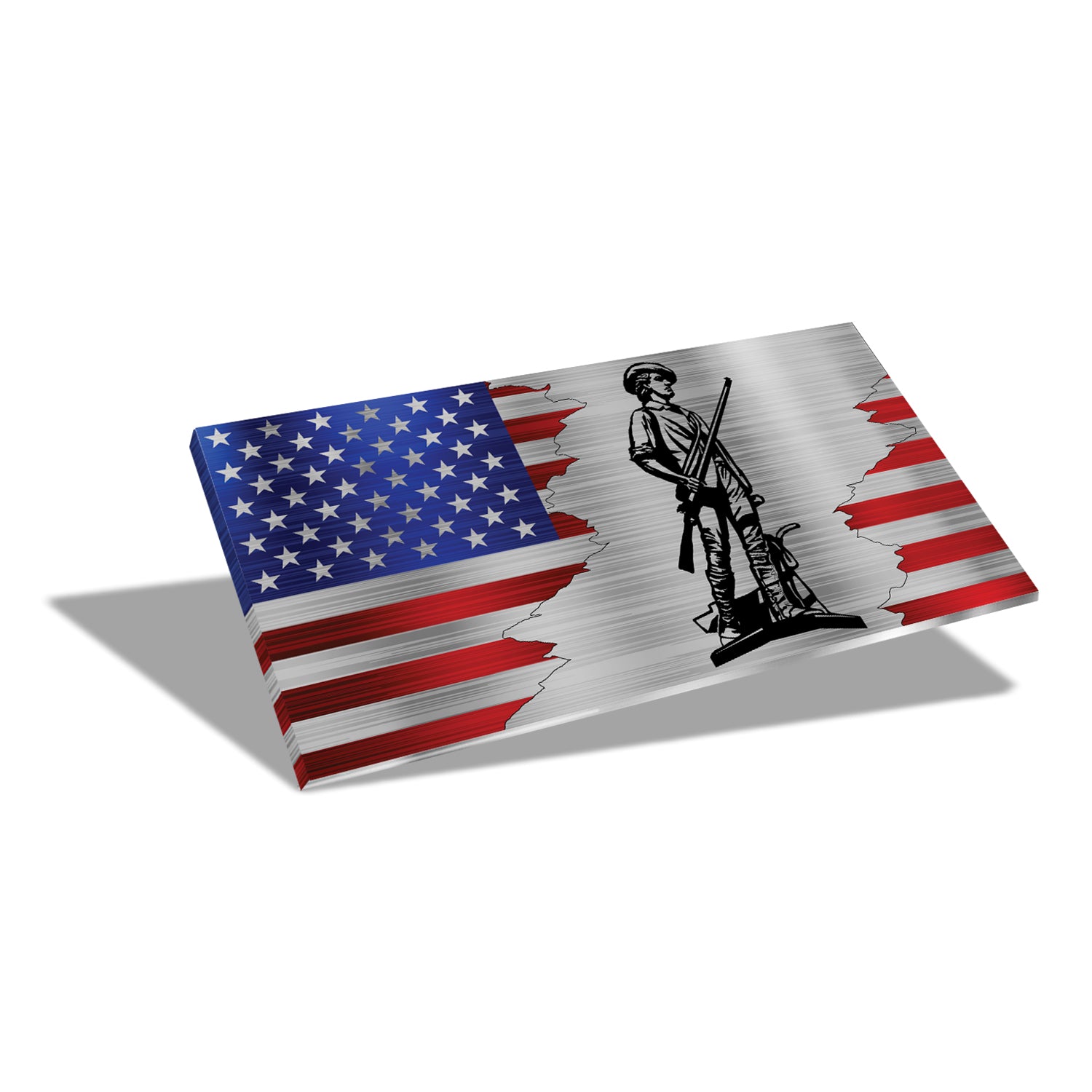 12" Desktop Suspended Flag & Stand (We the People)