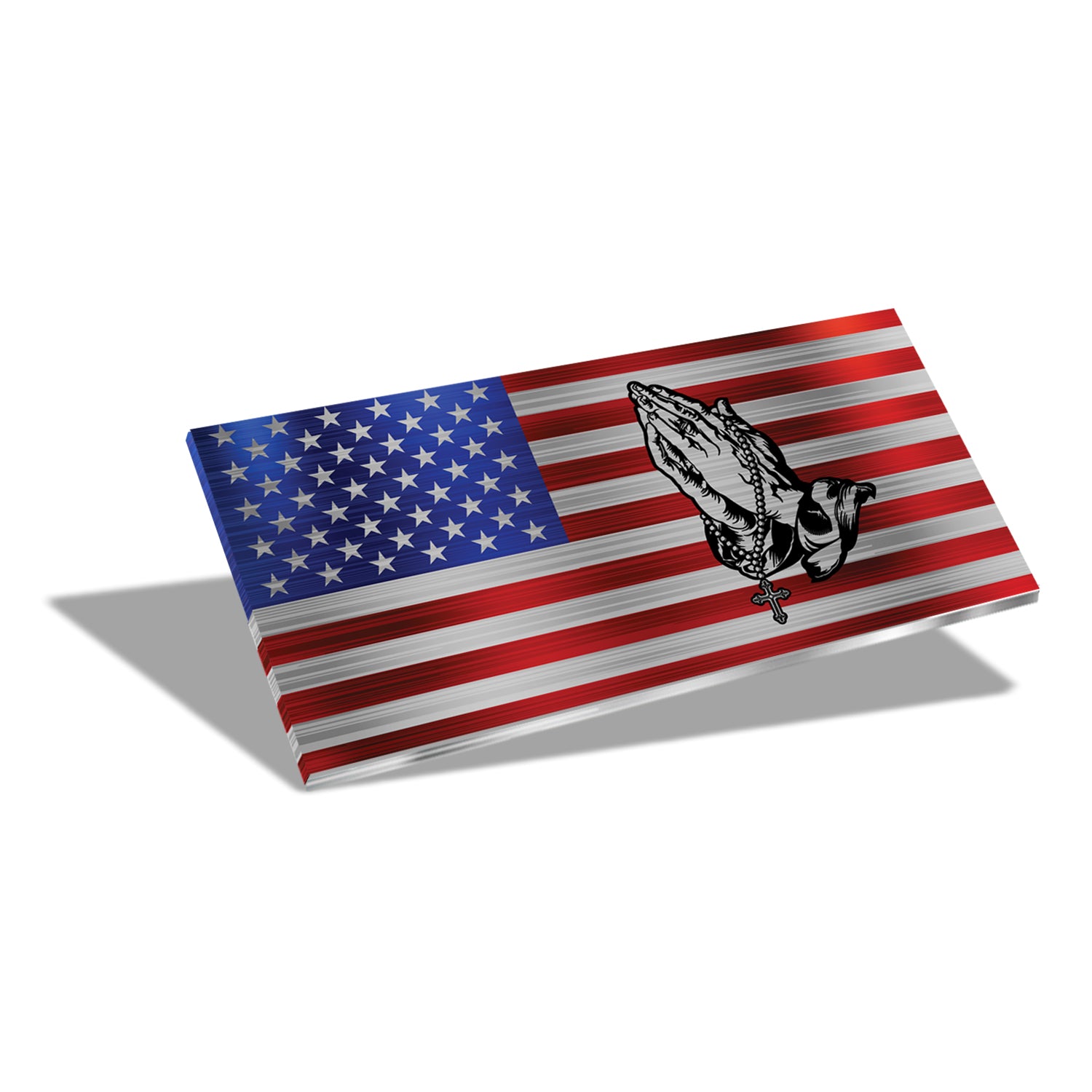 12" Desktop Suspended Flag & Stand (We the People)