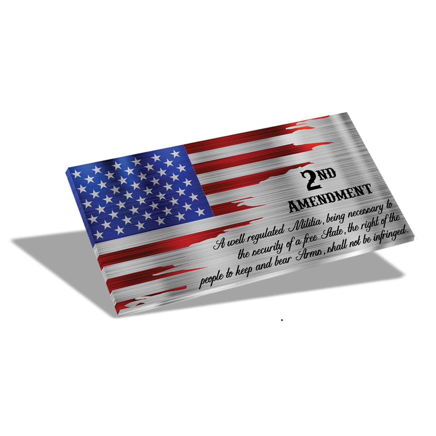12" Desktop Suspended Flag & Stand (We the People)