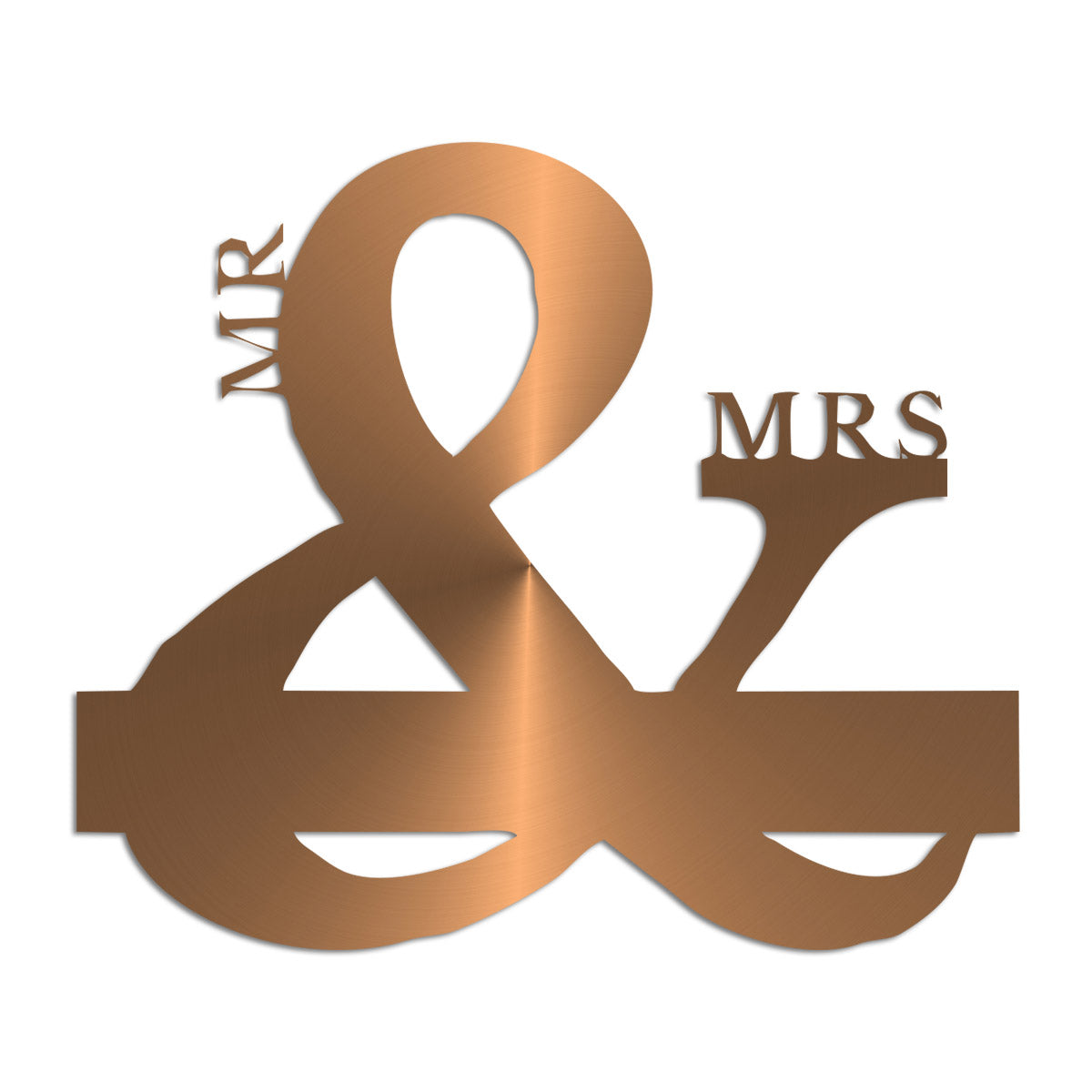 Mr and Mrs Powder Coated Monograms