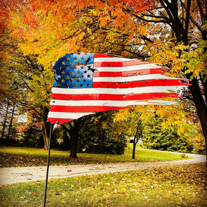 Outdoor Aluminum Old Glory LED Yard Sticker Package