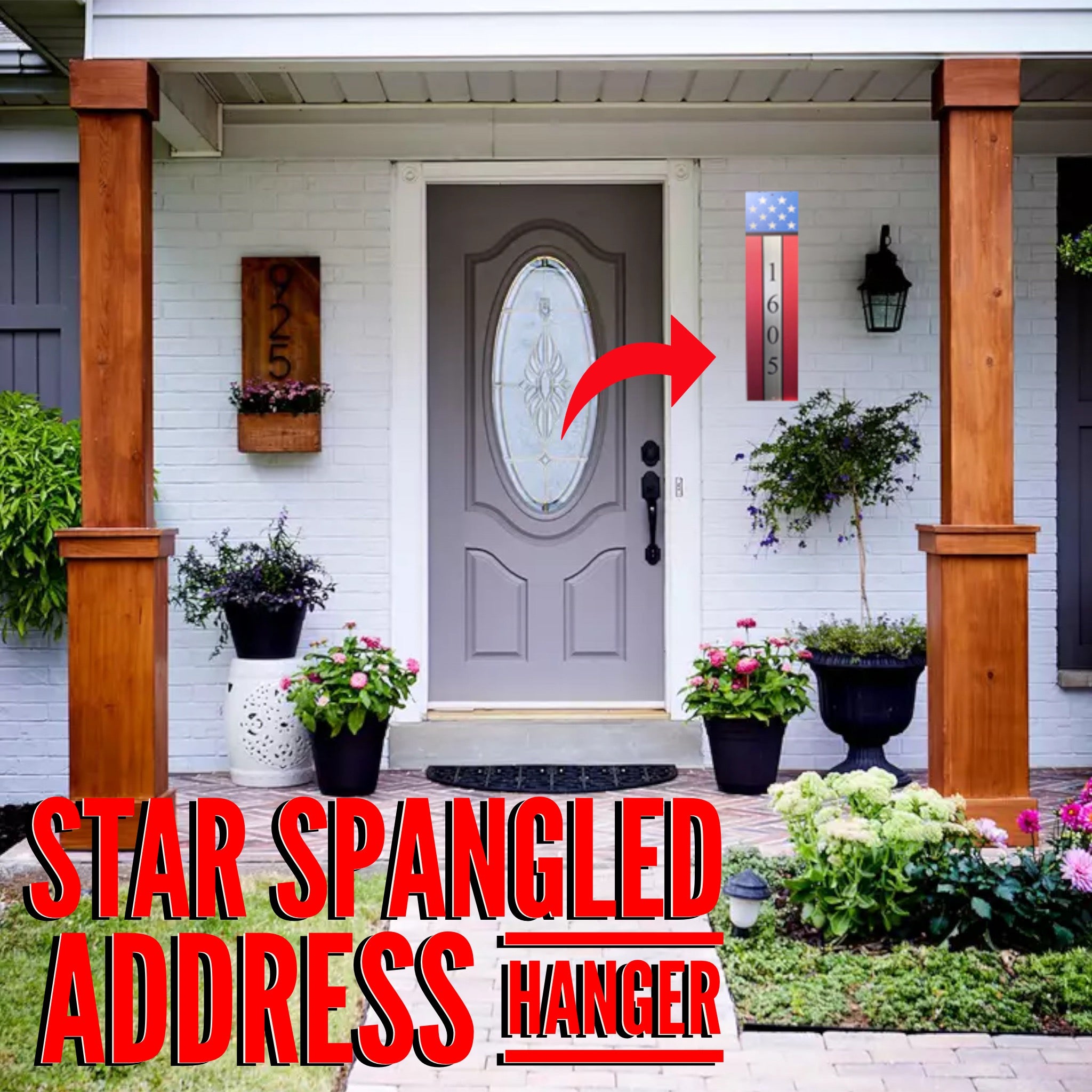Star Spangled Address Hanger