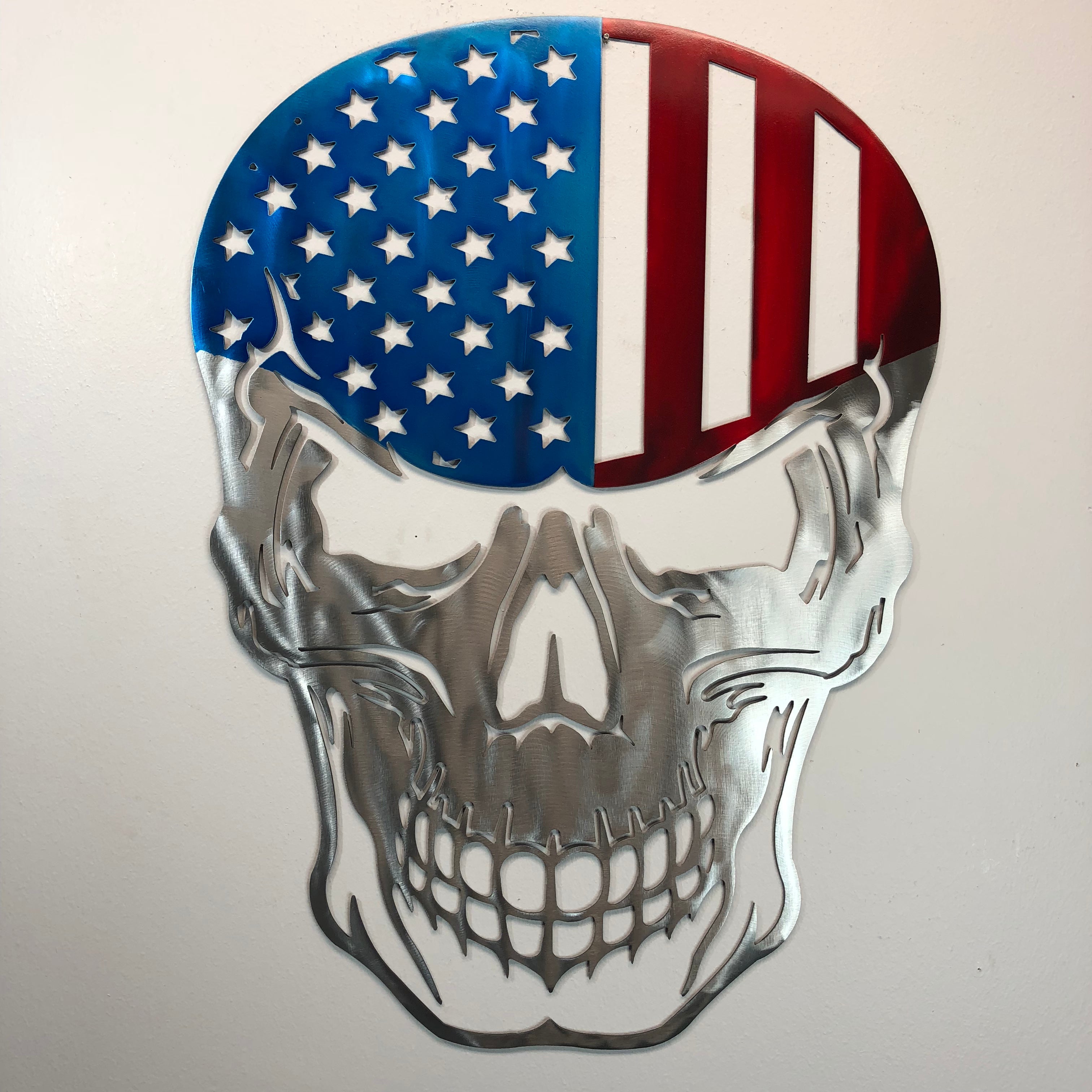 Stars and Stripes Skull