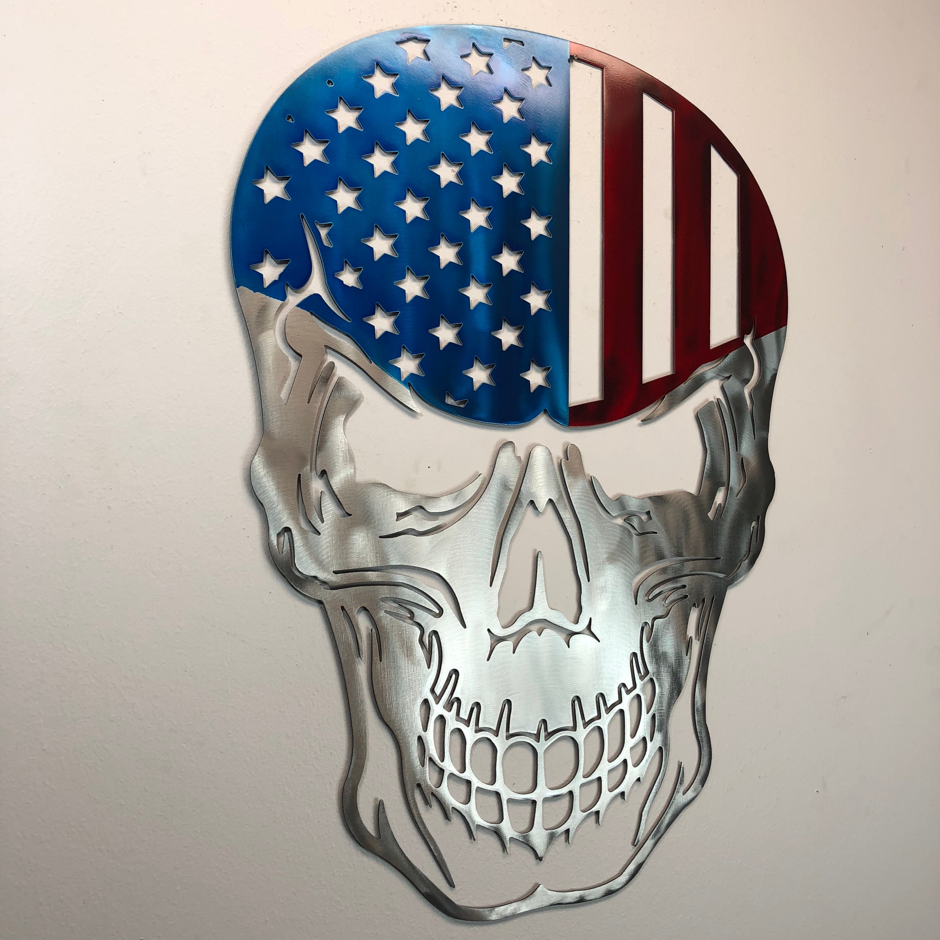 Stars and Stripes Skull