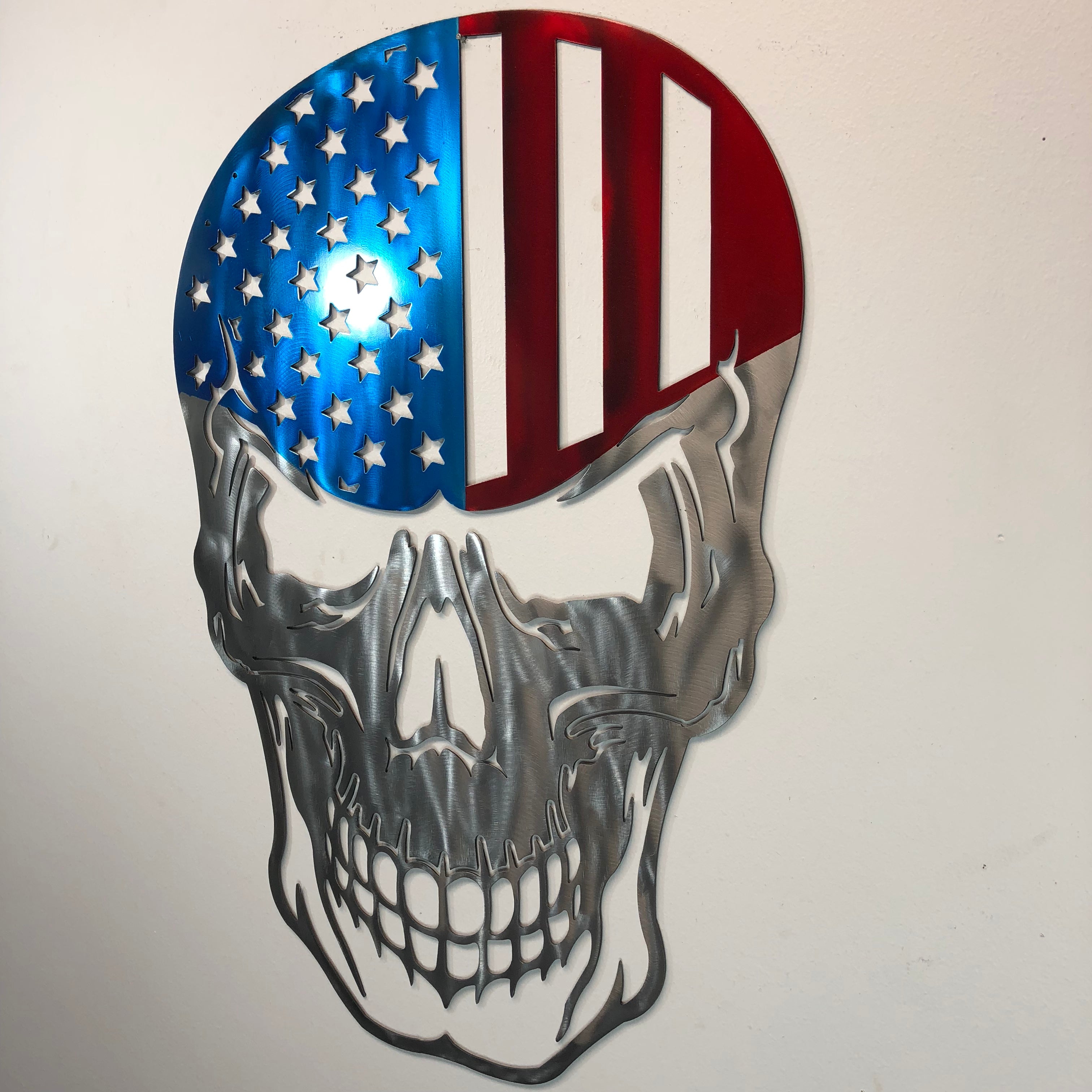 Stars and Stripes Skull