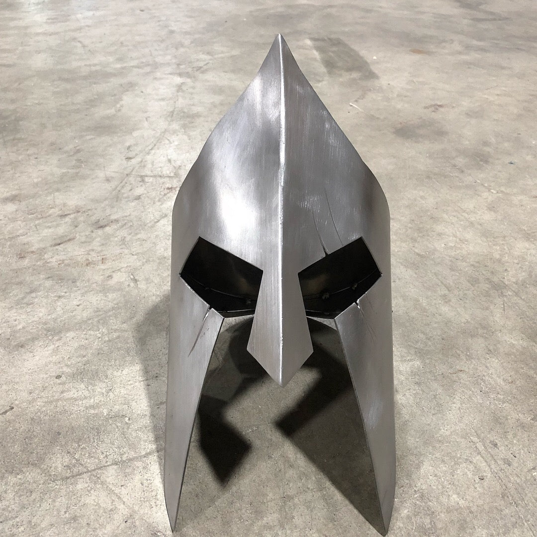 Steel 3 Dimensional Spartan Helmet