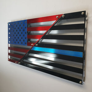 American Blue Line Double Layered US Flag