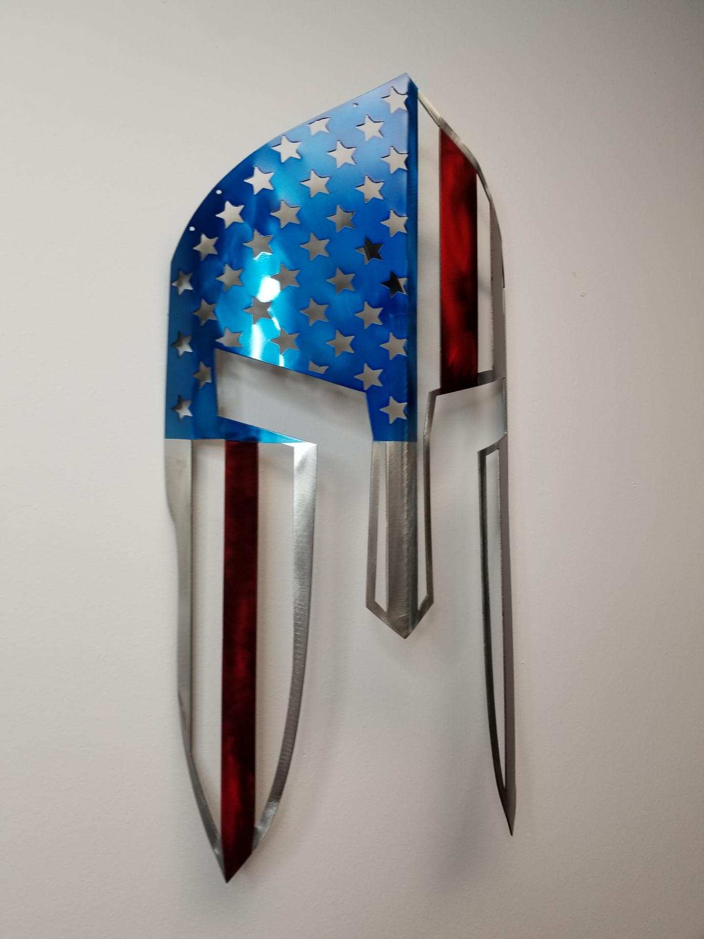 US Flag Spartan Mask / Wall Mounted