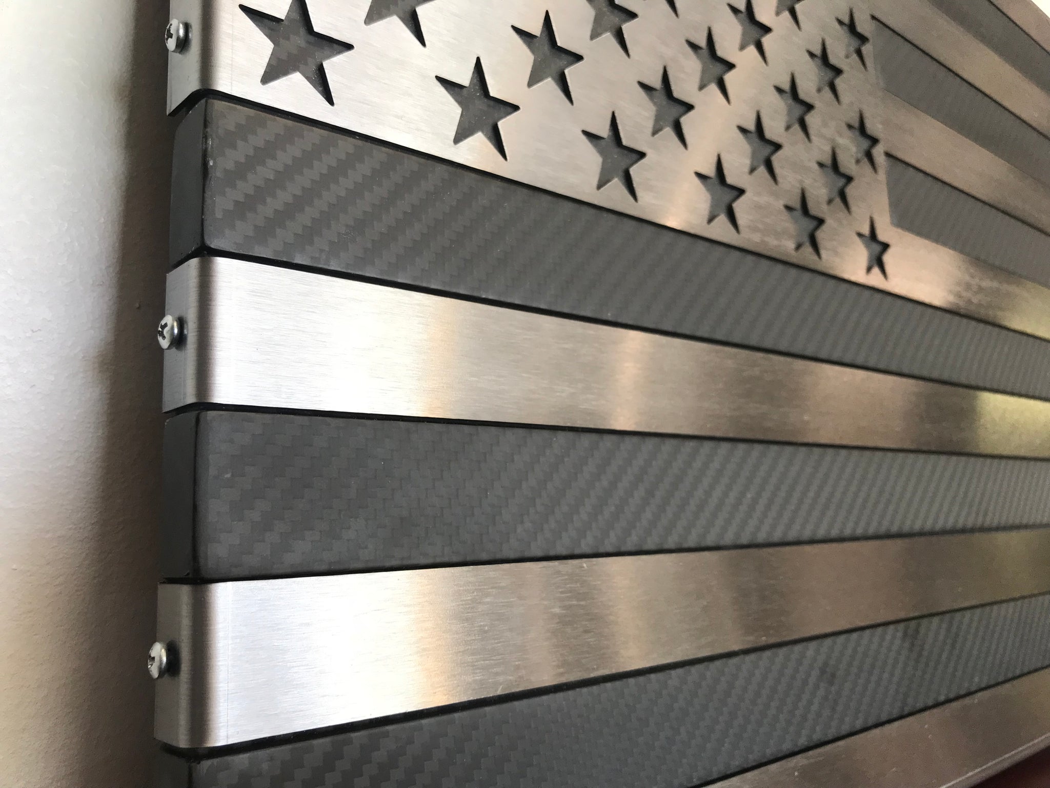 Real Carbon Fiber & Steel Flag