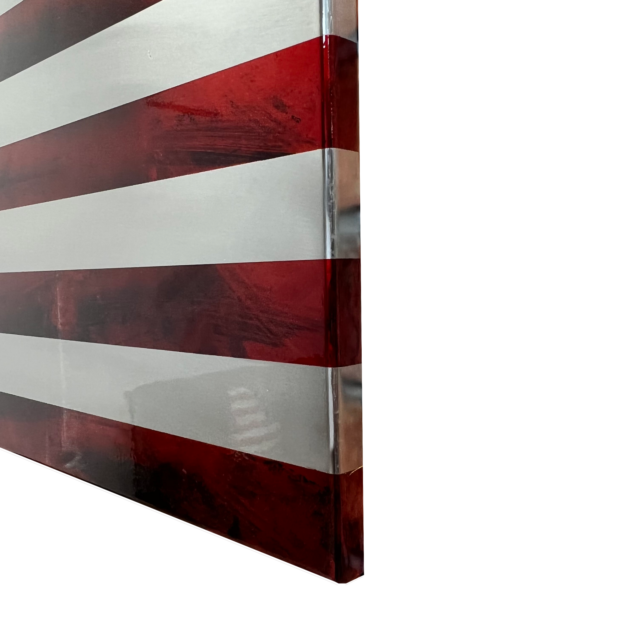 Marbled Patina Steel US Flag