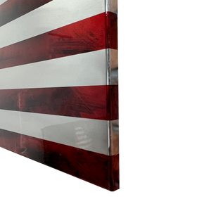 Marbled Patina Steel US Flag