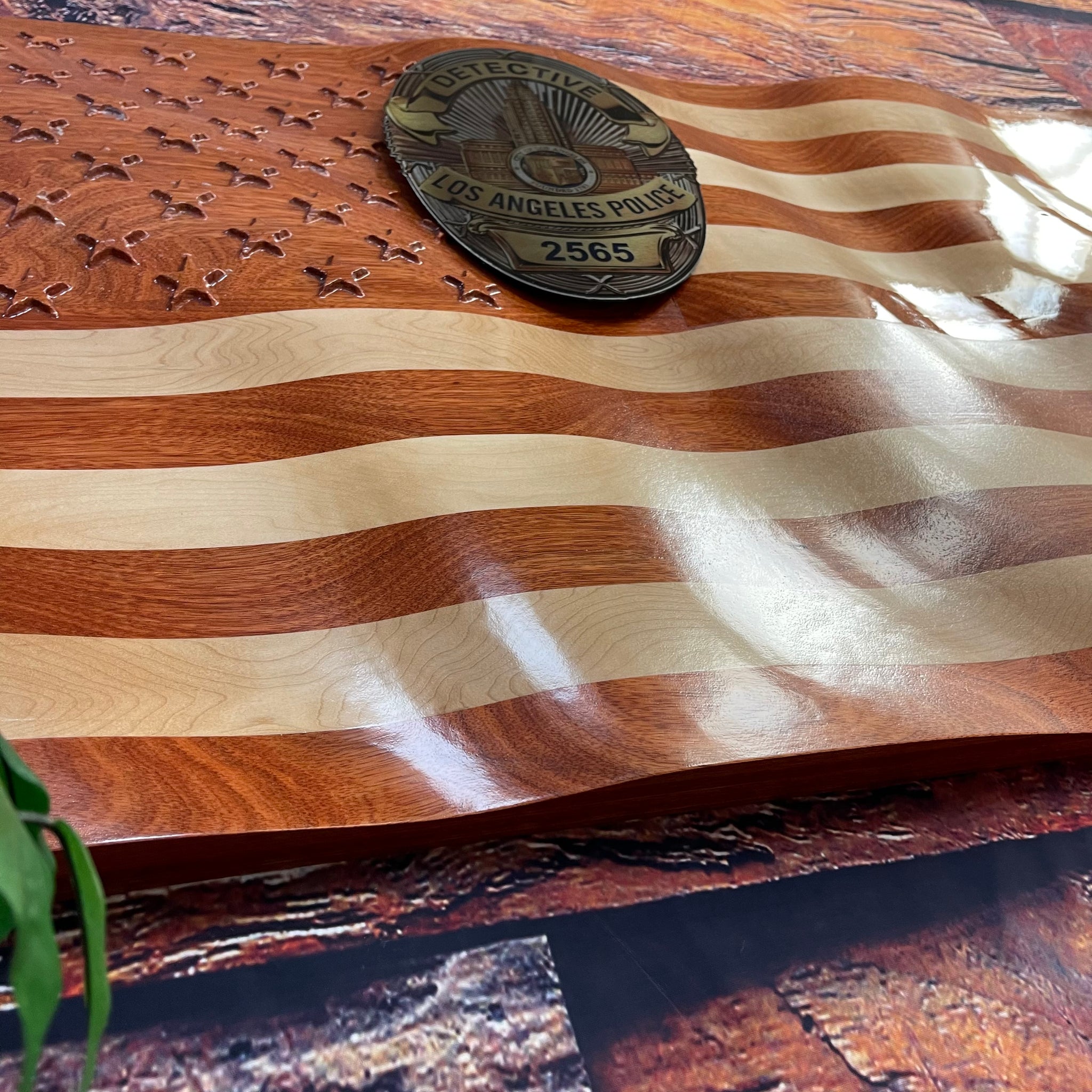 BUTCHER BLOCK Cherry & Maple / Raised Stars