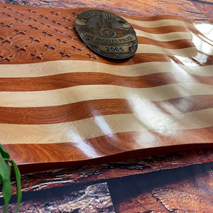 BUTCHER BLOCK Cherry & Maple / Raised Stars