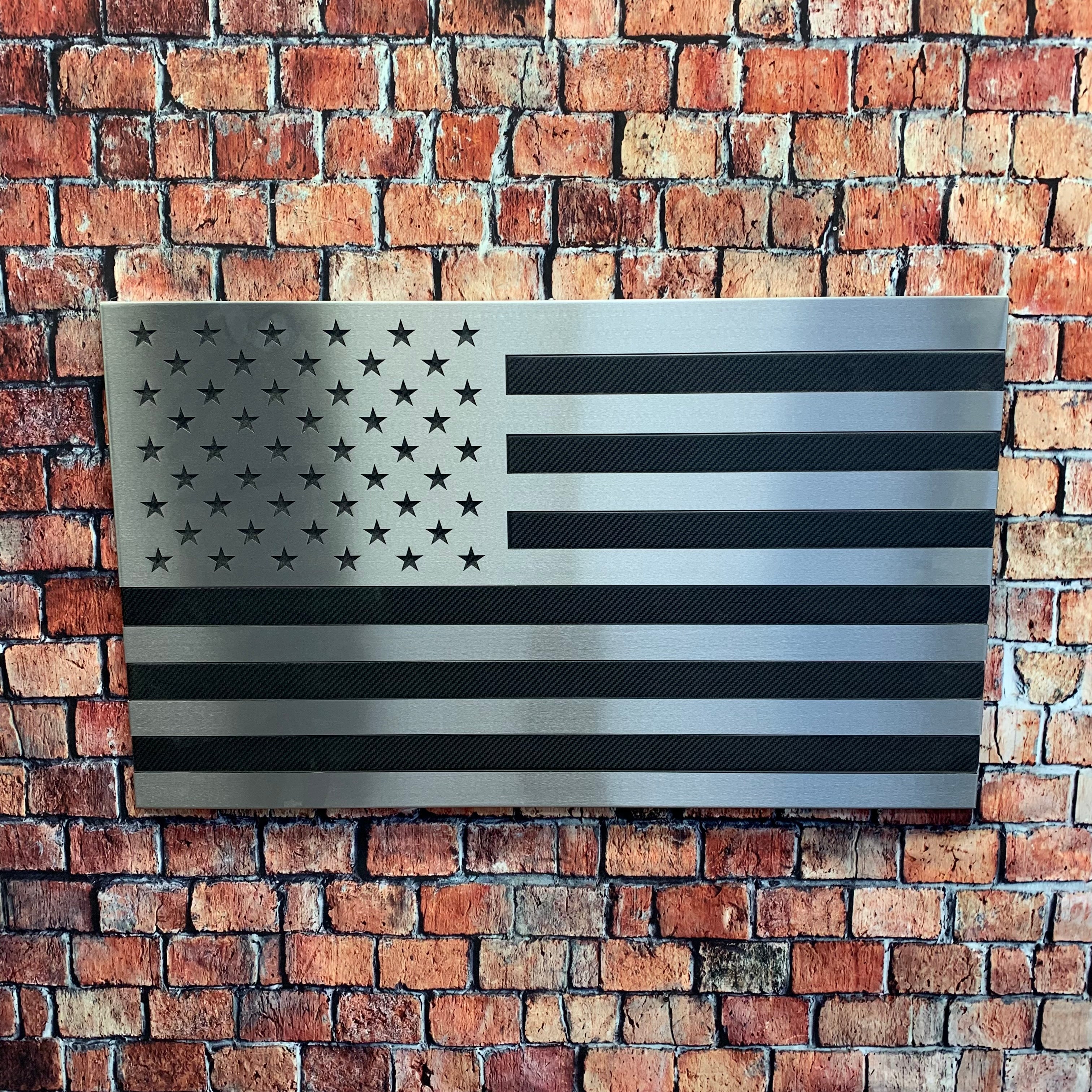 23"Authentic Carbon Fiber & Steel Flag