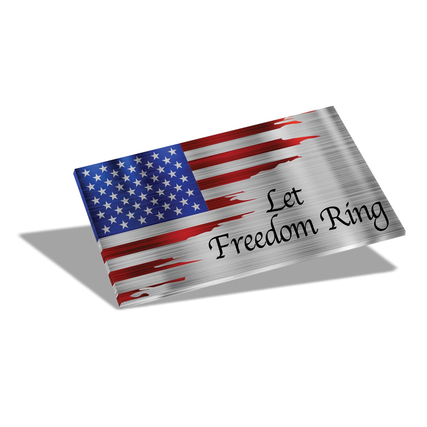 12" Desktop Suspended Flag & Stand (We the People)
