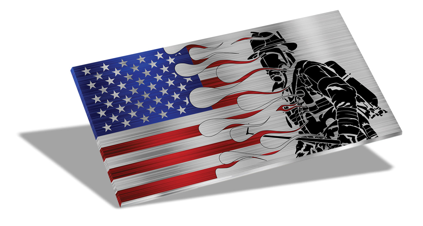 12" Desktop Suspended Flag & Stand (We the People)