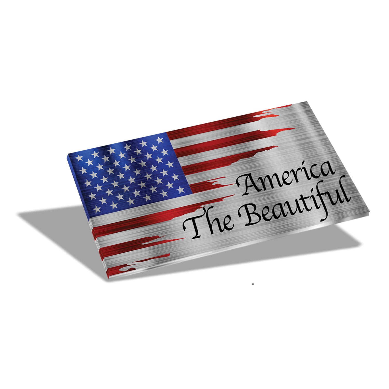 12" Desktop Suspended Flag & Stand (We the People)