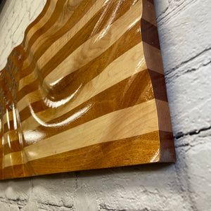 BUTCHER BLOCK Cherry & Maple Steel Stars