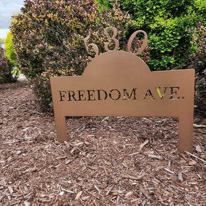 Address Yard Sticker