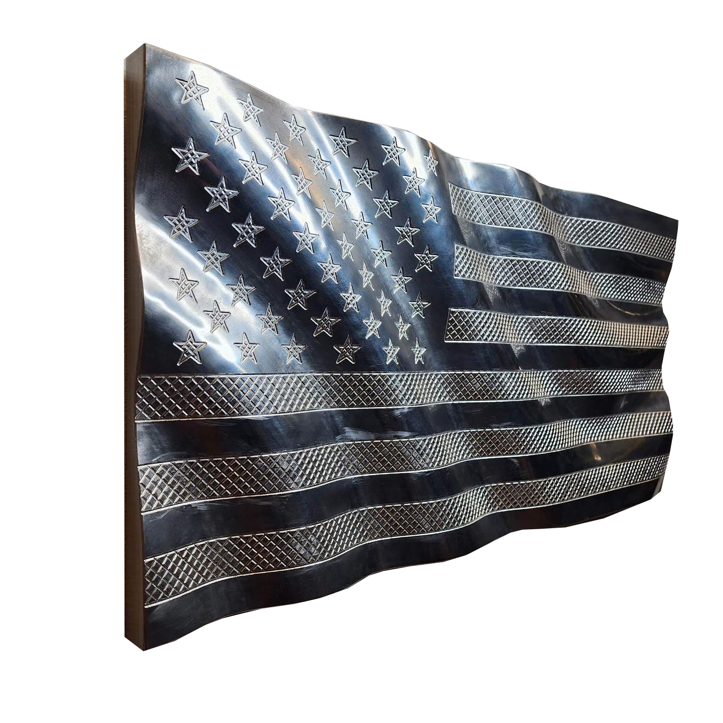 "THE BULLY" Solid Aluminum Wavy Flag