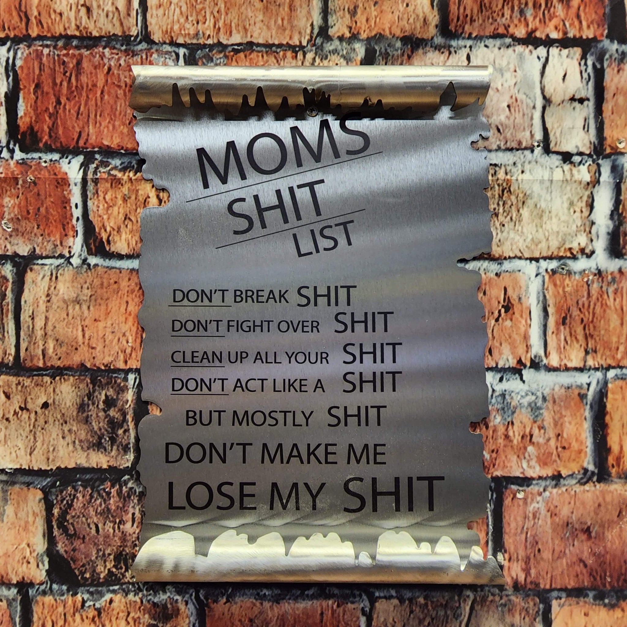 Mom's Shit List Scroll