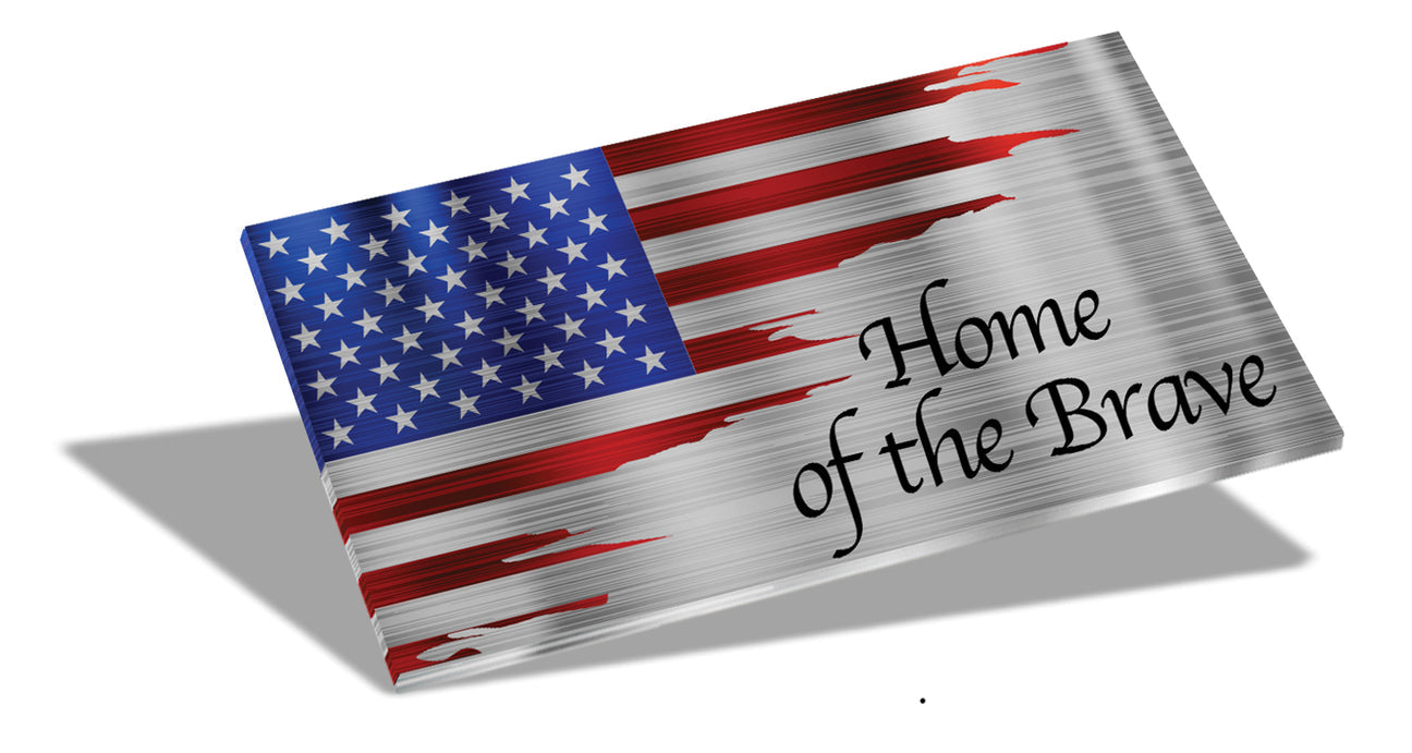 12" Desktop Suspended Flag & Stand (We the People)