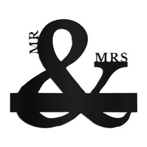 Mr and Mrs Powder Coated Monograms – Metal Art of Wisconsin