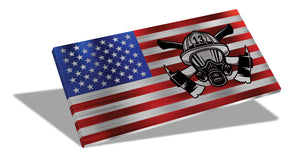 12" Desktop Suspended Flag & Stand (We the People)